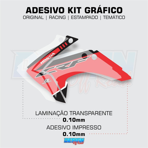Kit Adesivo Motos Honda Crf 230 250 450 Motocross Trilha Mx